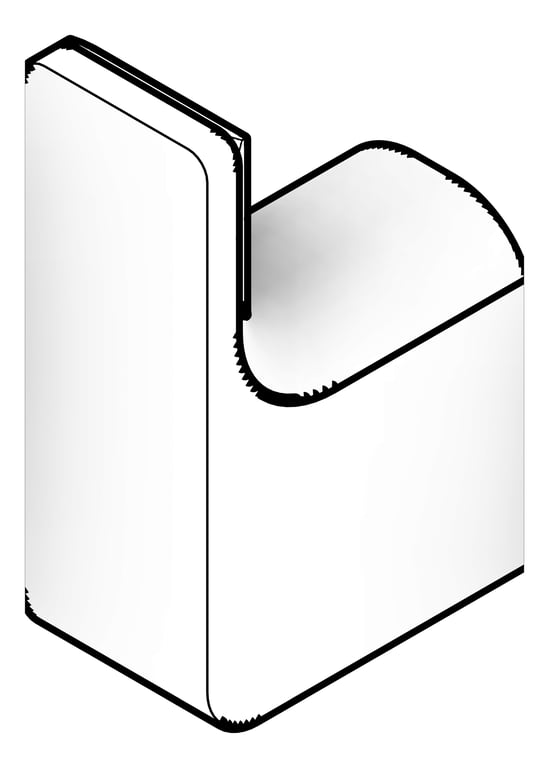 3D Documentation Image of RobeHook SurfaceMount Raymor EdgeII