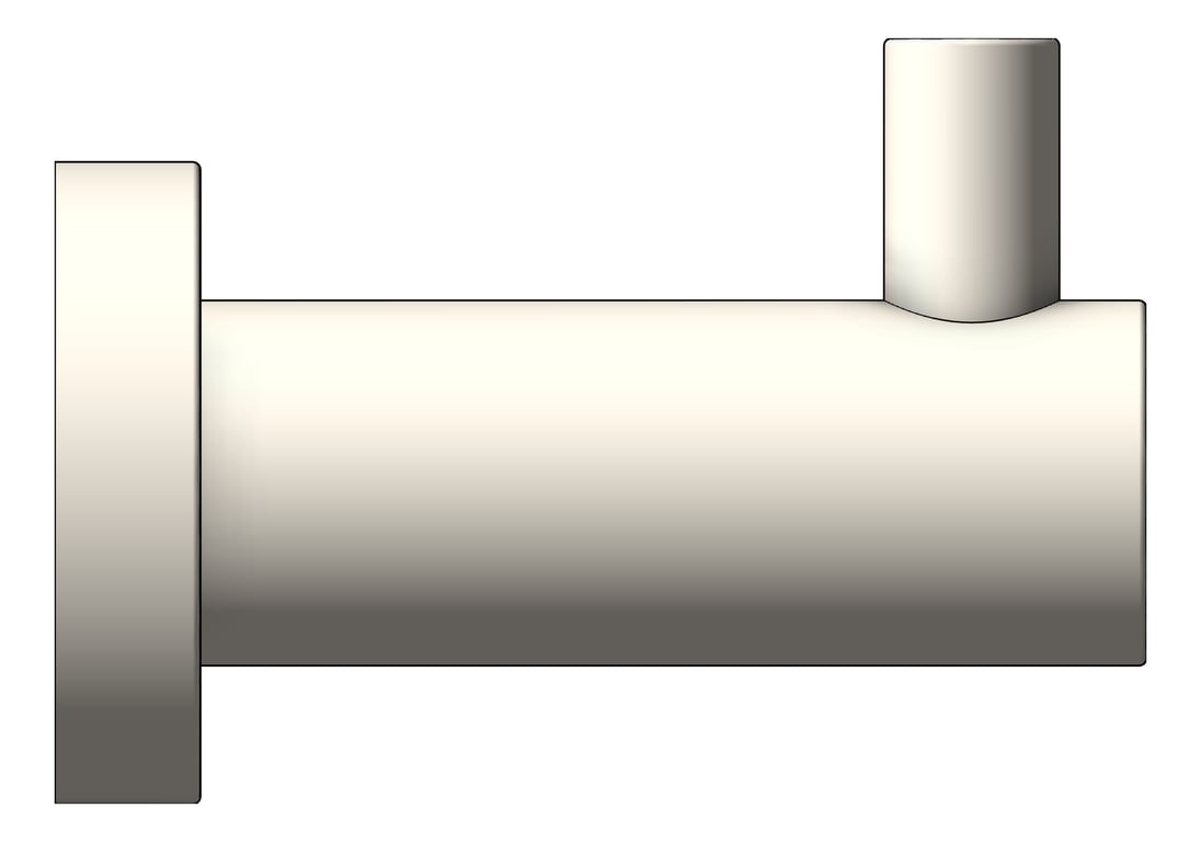 Left Image of RobeHook SurfaceMount Raymor Projix
