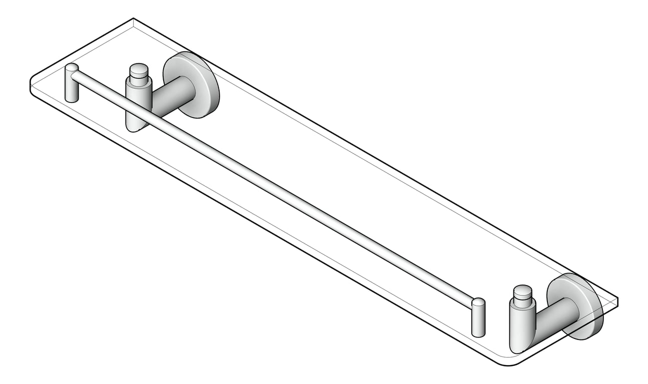 Navigate to Shelf SurfaceMount Raymor BostonII Glass