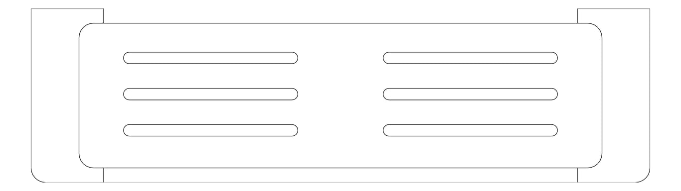 Plan Image of Shelf SurfaceMount Raymor EdgeII Metal