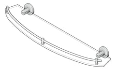 3D Shaded Image of Shelf SurfaceMount Raymor Projix Glass