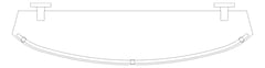 Plan Image of Shelf SurfaceMount Raymor Projix Glass