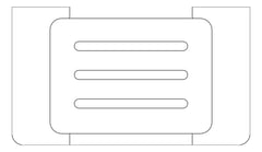 Plan Image of SoapHolder SurfaceMount Raymor EdgeII Metal