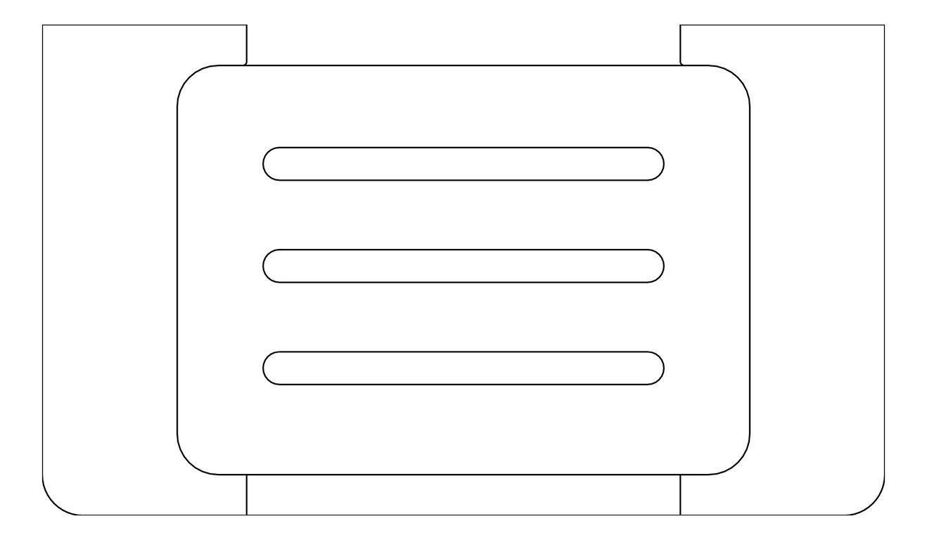 Plan Image of SoapHolder SurfaceMount Raymor EdgeII Metal
