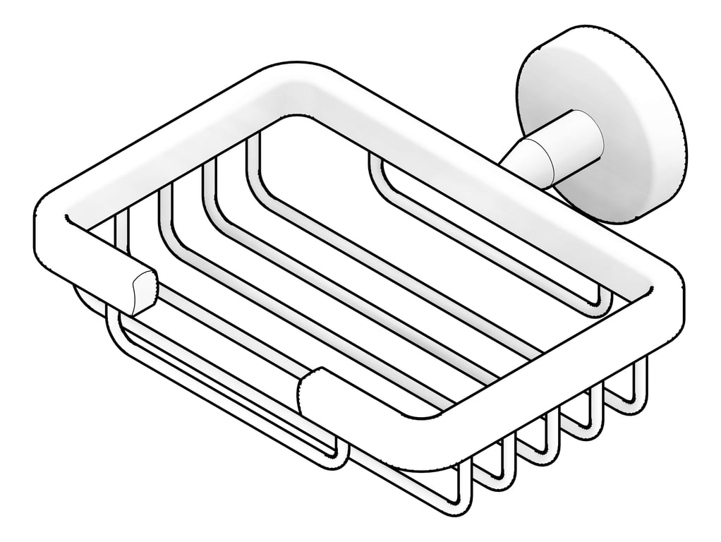 3D Documentation Image of SoapHolder SurfaceMount Raymor Projix