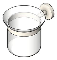 3D Shaded Image of ToiletBrushHolder SurfaceMount Raymor Projix