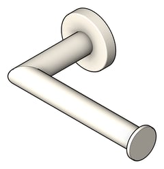 3D Shaded Image of ToiletRollHolder SurfaceMount Raymor BostonII