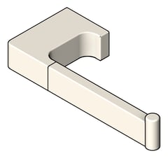 3D Shaded Image of ToiletRollHolder SurfaceMount Raymor EdgeII