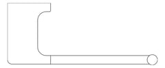 Plan Image of ToiletRollHolder SurfaceMount Raymor EdgeII
