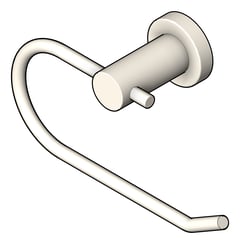 3D Shaded Image of ToiletRollHolder SurfaceMount Raymor Projix
