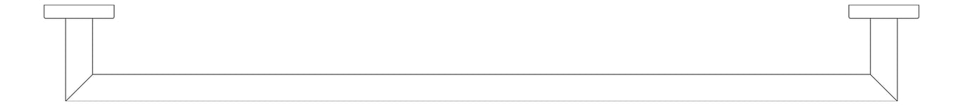 Plan Image of TowelRail SurfaceMount Raymor BostonII Single 650