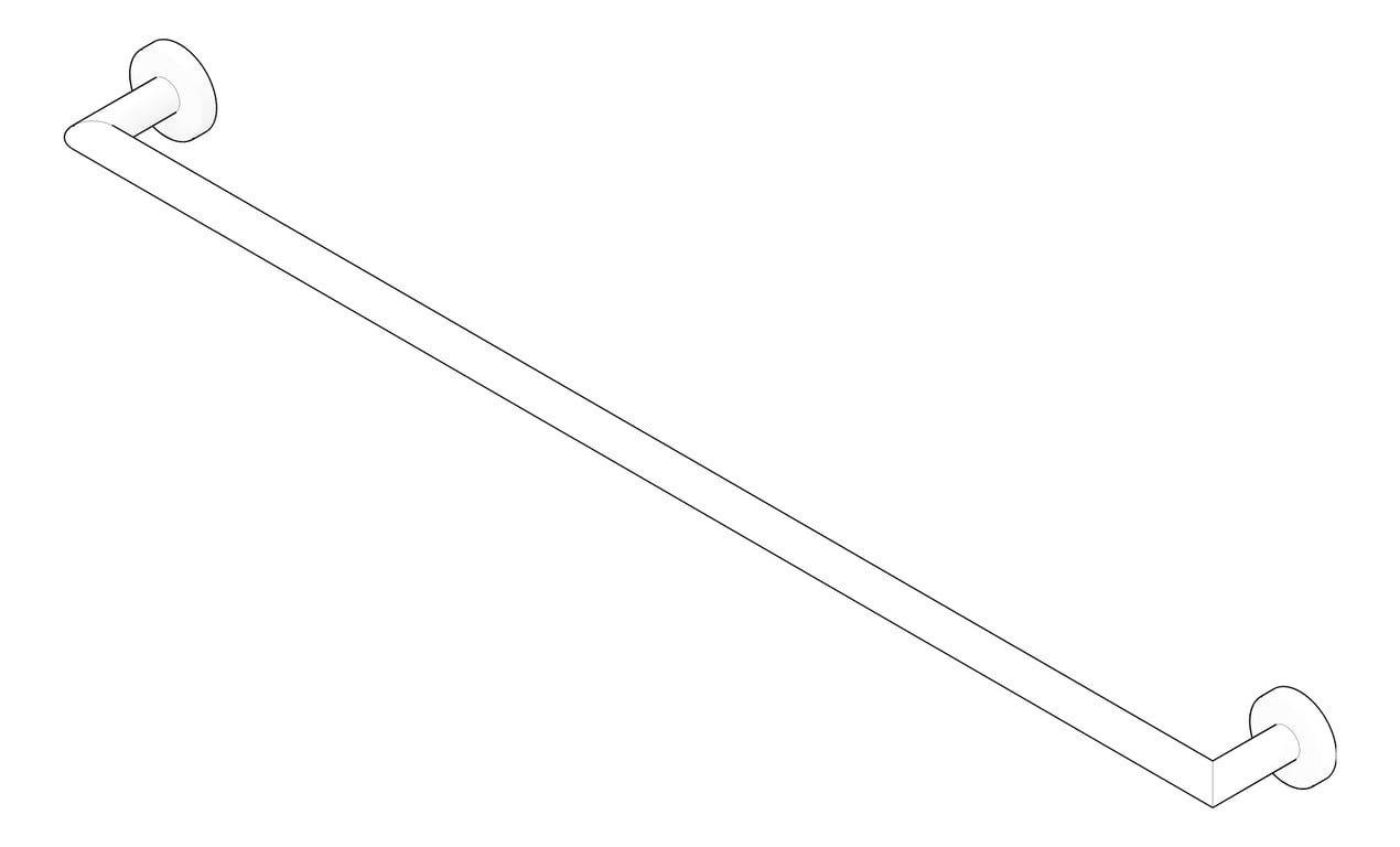 3D Documentation Image of TowelRail SurfaceMount Raymor BostonII Single 850