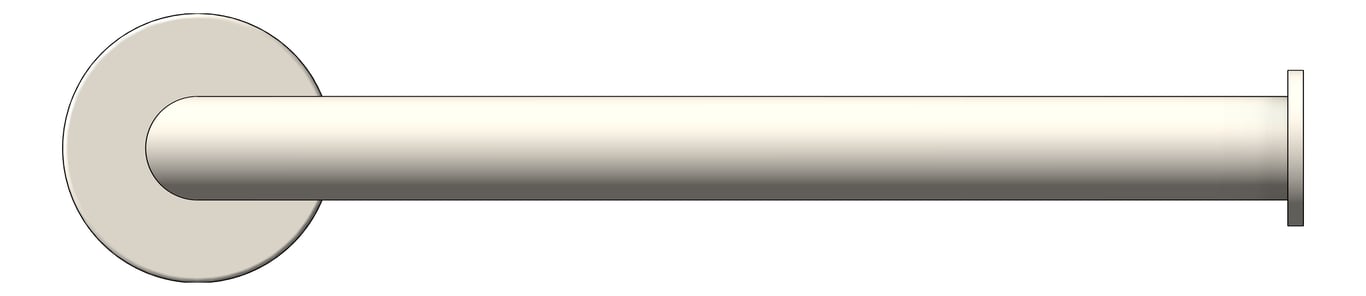 Front Image of TowelRail SurfaceMount Raymor BostonII Single Hand