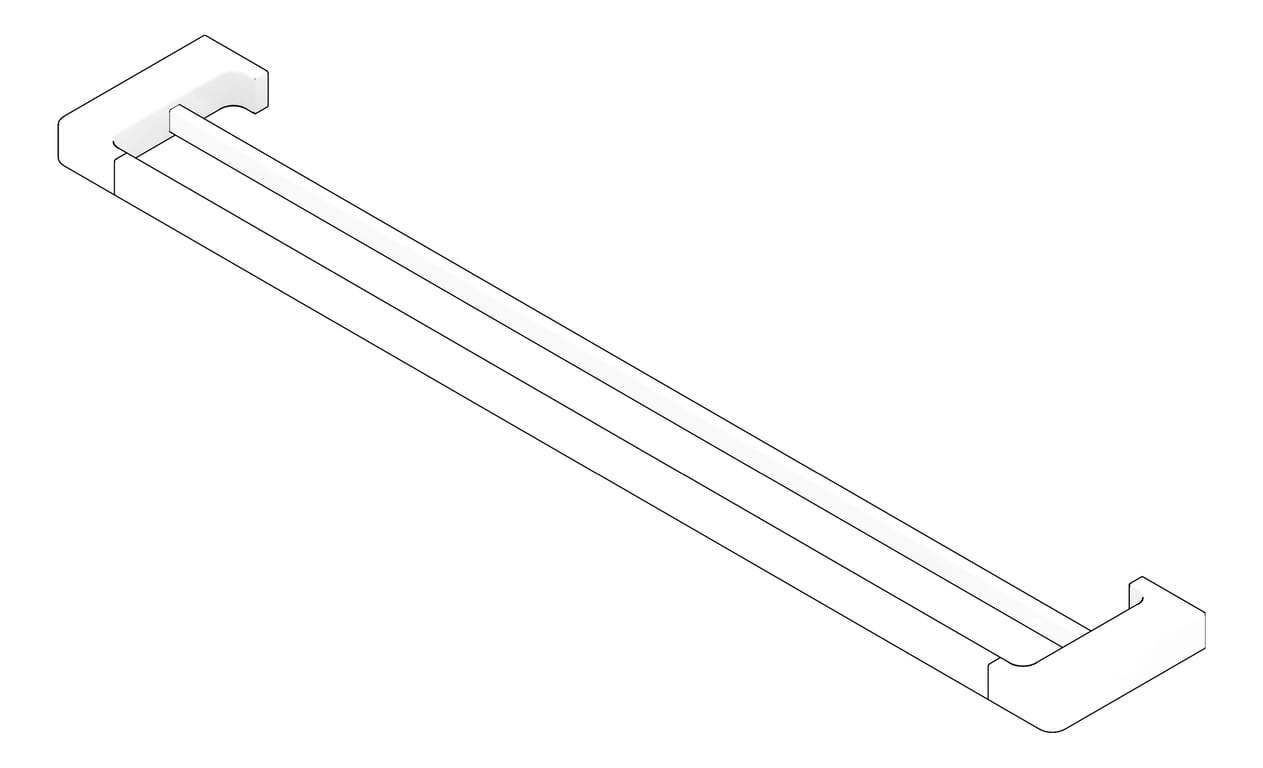 3D Documentation Image of TowelRail SurfaceMount Raymor EdgeII Double 785