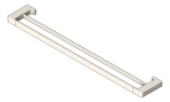 3D Shaded Image of TowelRail SurfaceMount Raymor EdgeII Double 785
