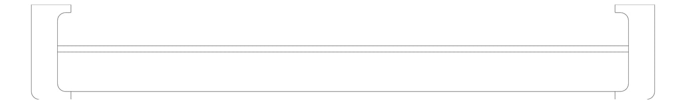 Plan Image of TowelRail SurfaceMount Raymor EdgeII Double 785