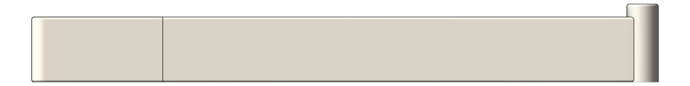 Front Image of TowelRail SurfaceMount Raymor EdgeII Single Hand