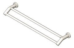 3D Shaded Image of TowelRail SurfaceMount Raymor Projix Double 600