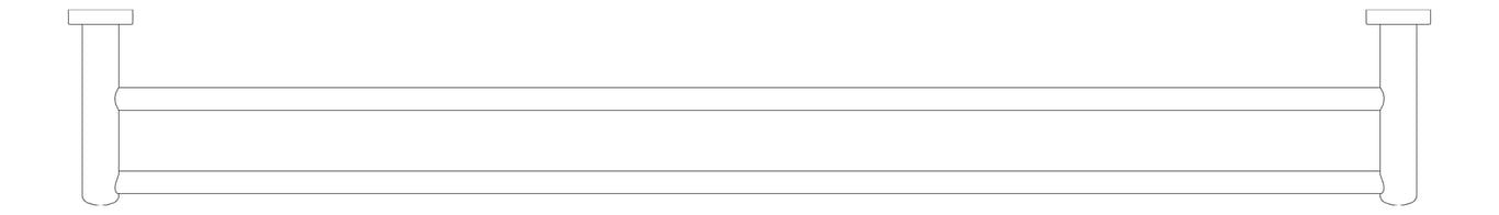 Plan Image of TowelRail SurfaceMount Raymor Projix Double 900
