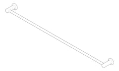 3D Documentation Image of TowelRail SurfaceMount Raymor Projix Single 900