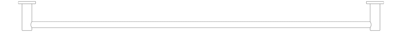 Plan Image of TowelRail SurfaceMount Raymor Projix Single 900