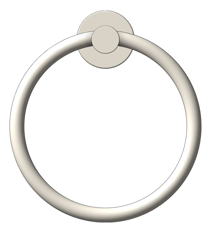 Front Image of TowelRing SurfaceMount Raymor Projix