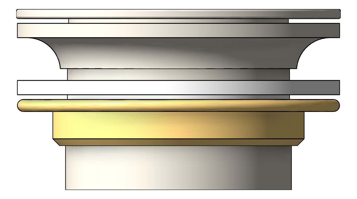 Front Image of Waste PopUp Raymor Bath