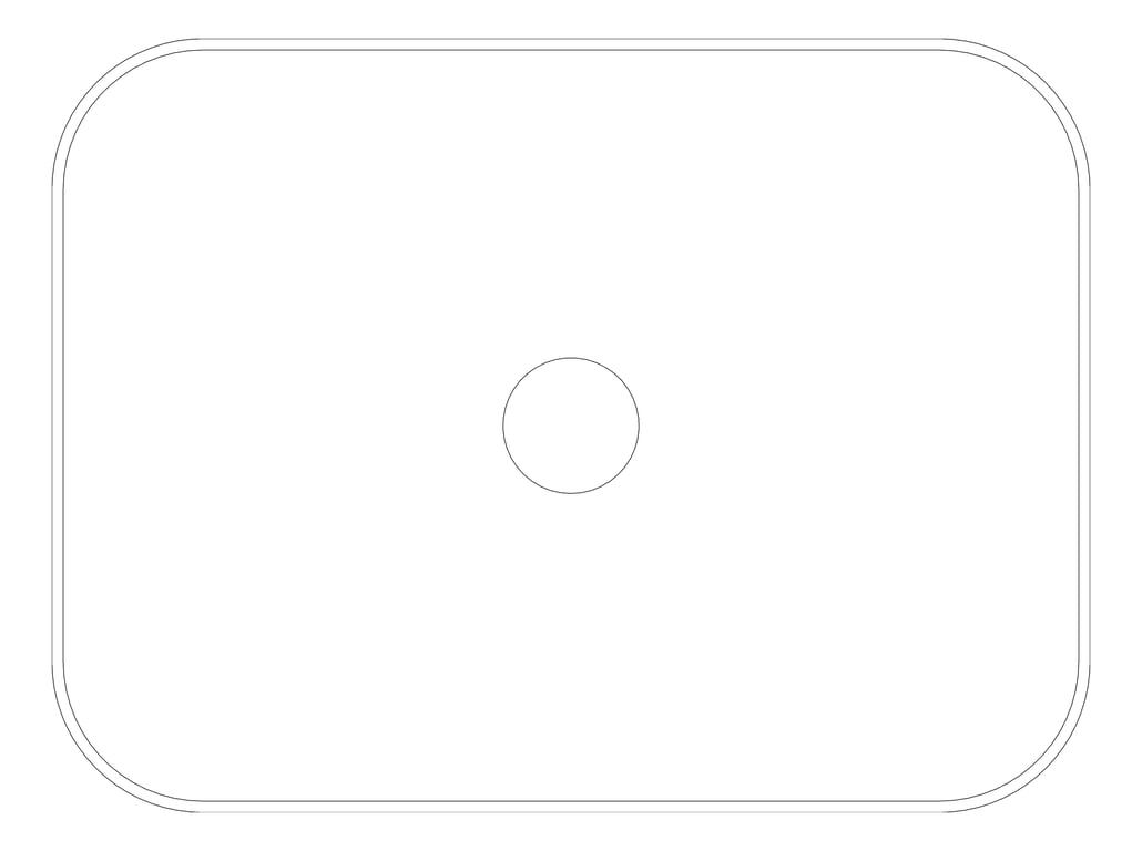 Plan Image of Basin CounterTop Raymor Ambition Rectangle