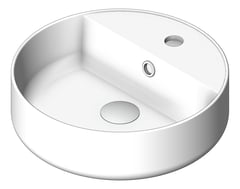 3D Shaded Image of Basin CounterTop Raymor Ambition Round TapHole