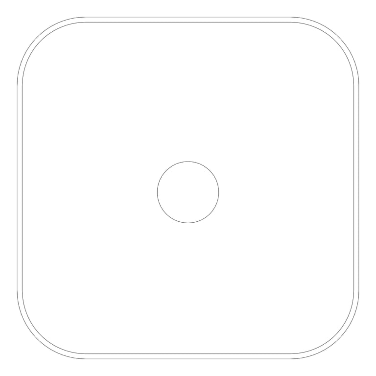 Plan Image of Basin CounterTop Raymor Ambition Square