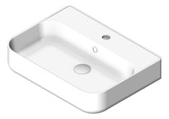 3D Shaded Image of Basin CounterTop Raymor EdgeII Rectangle