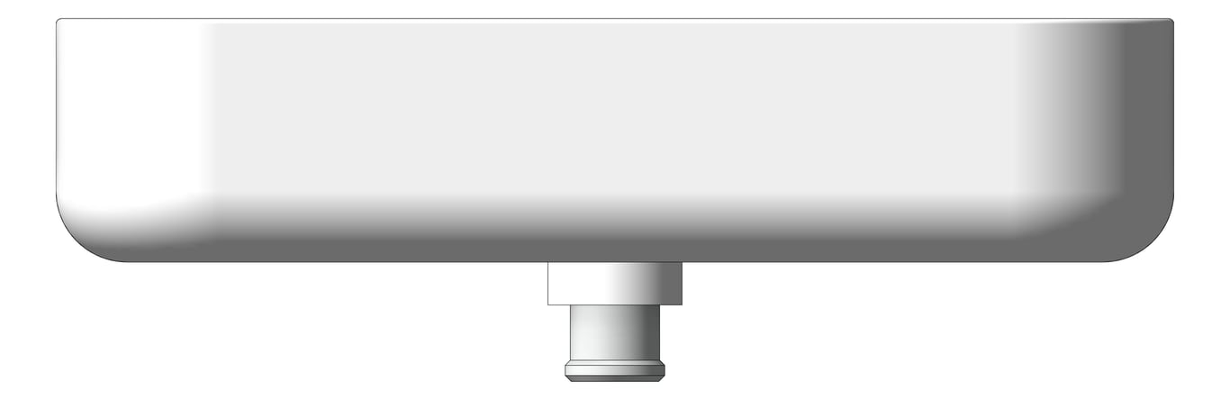 Front Image of Basin CounterTop Raymor EdgeII Rectangle