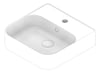 3D Documentation Image of Basin CounterTop Raymor EdgeII Square