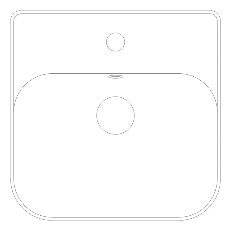 Plan Image of Basin CounterTop Raymor EdgeII Square