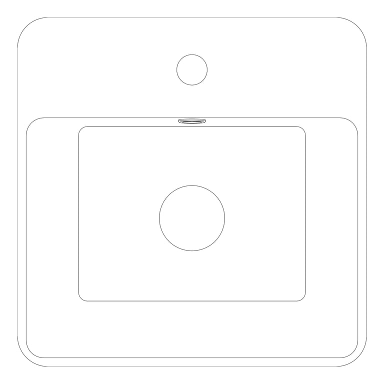 Plan Image of Basin Inset Raymor EdgeII Overflow