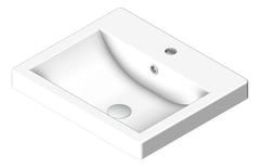 3D Shaded Image of Basin SemiInset Raymor Projix OverflowPopup