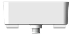 Front Image of Basin SemiRecessed Raymor EdgeII Overflow