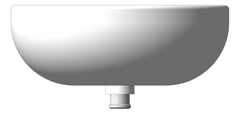 Front Image of Basin SemiRecessed Raymor Lawson Overflow