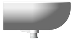 Left Image of Basin SemiRecessed Raymor Lawson Overflow