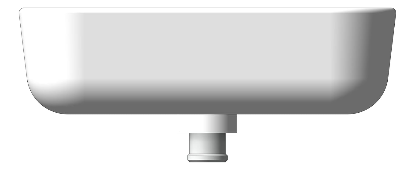 Front Image of Basin SemiRecessed Raymor Sigma