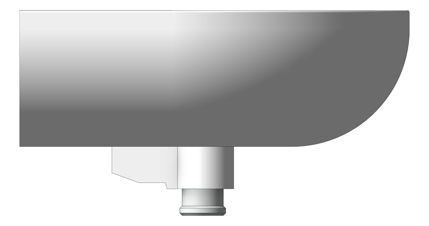 Left Image of Basin WallHung Raymor Lawson OverflowBrackets