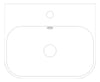 Plan Image of Basin WallHung Raymor Sigma