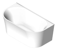 3D Shaded Image of Bath Freestanding Raymor Alpha BackToWall 1500