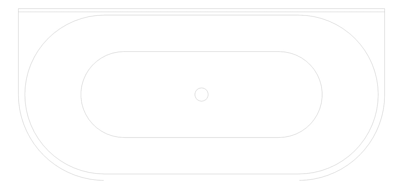 Plan Image of Bath Freestanding Raymor Alpha BackToWall 1700