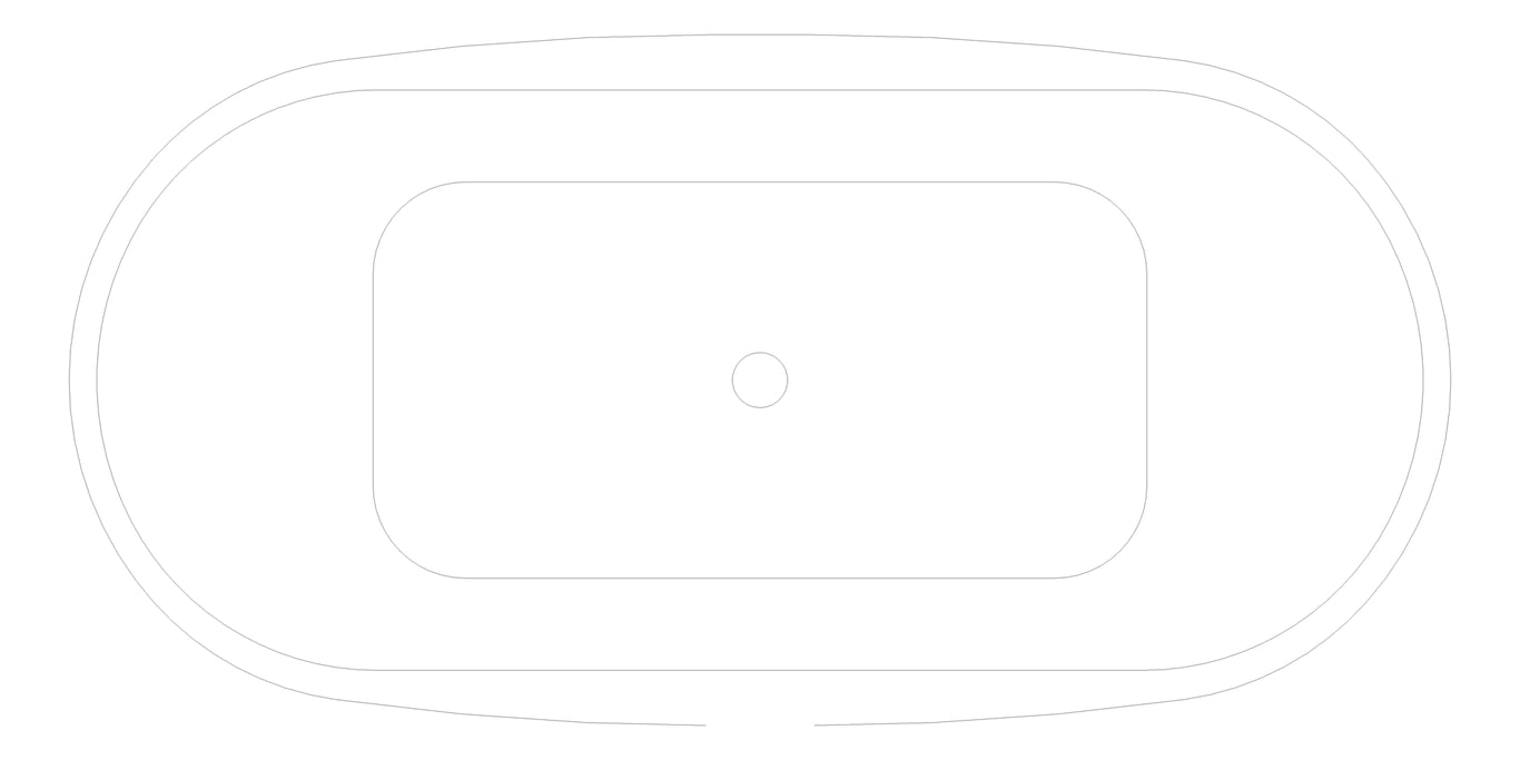 Plan Image of Bath Freestanding Raymor Alpha Curved 1500