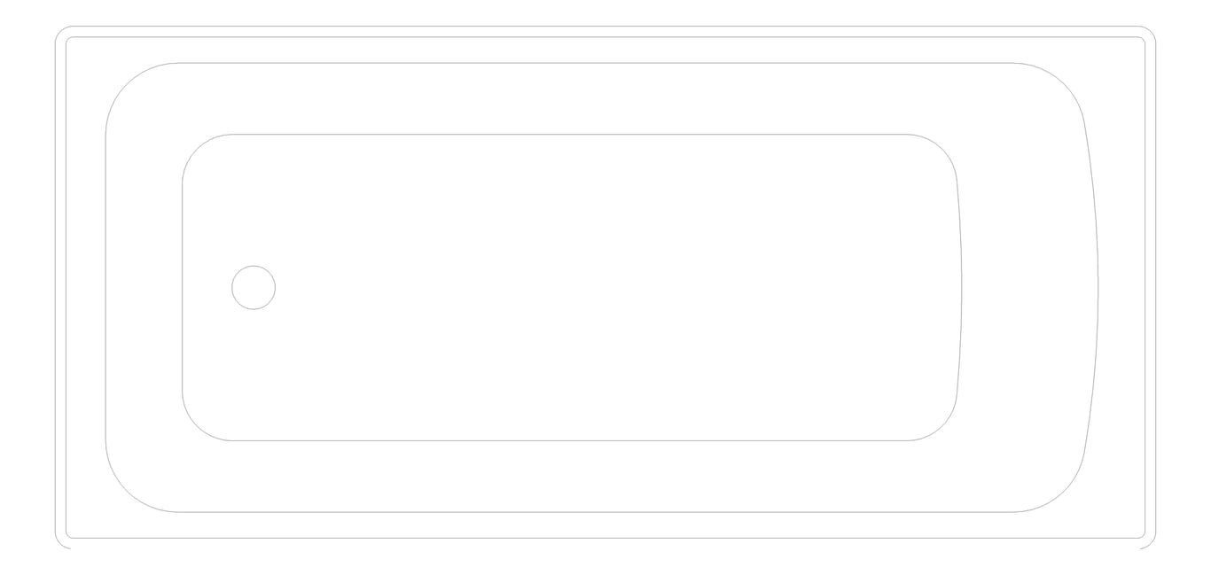 Plan Image of Bath Inset Raymor Projix 1525