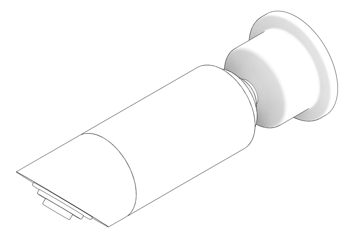 3D Documentation Image of ShowerHead Wall Raymor Atlanta Swivel