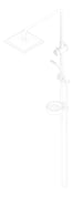 3D Documentation Image of Shower Dual Raymor Winton Square HandheldHose