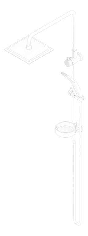 3D Documentation Image of Shower Dual Raymor Winton Square HandheldHose