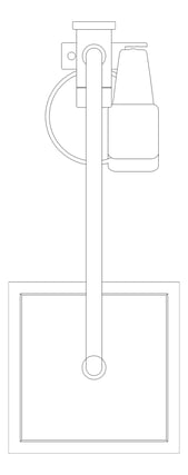 Plan Image of Shower Dual Raymor Winton Square HandheldHose